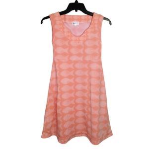 Cerulean Blu Sleeveless Fish Swimsuit Coverup Sz S